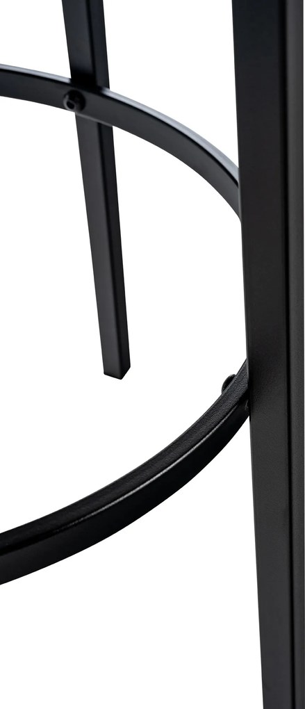 Barová stolička Kamari zamat - tmavo šedá