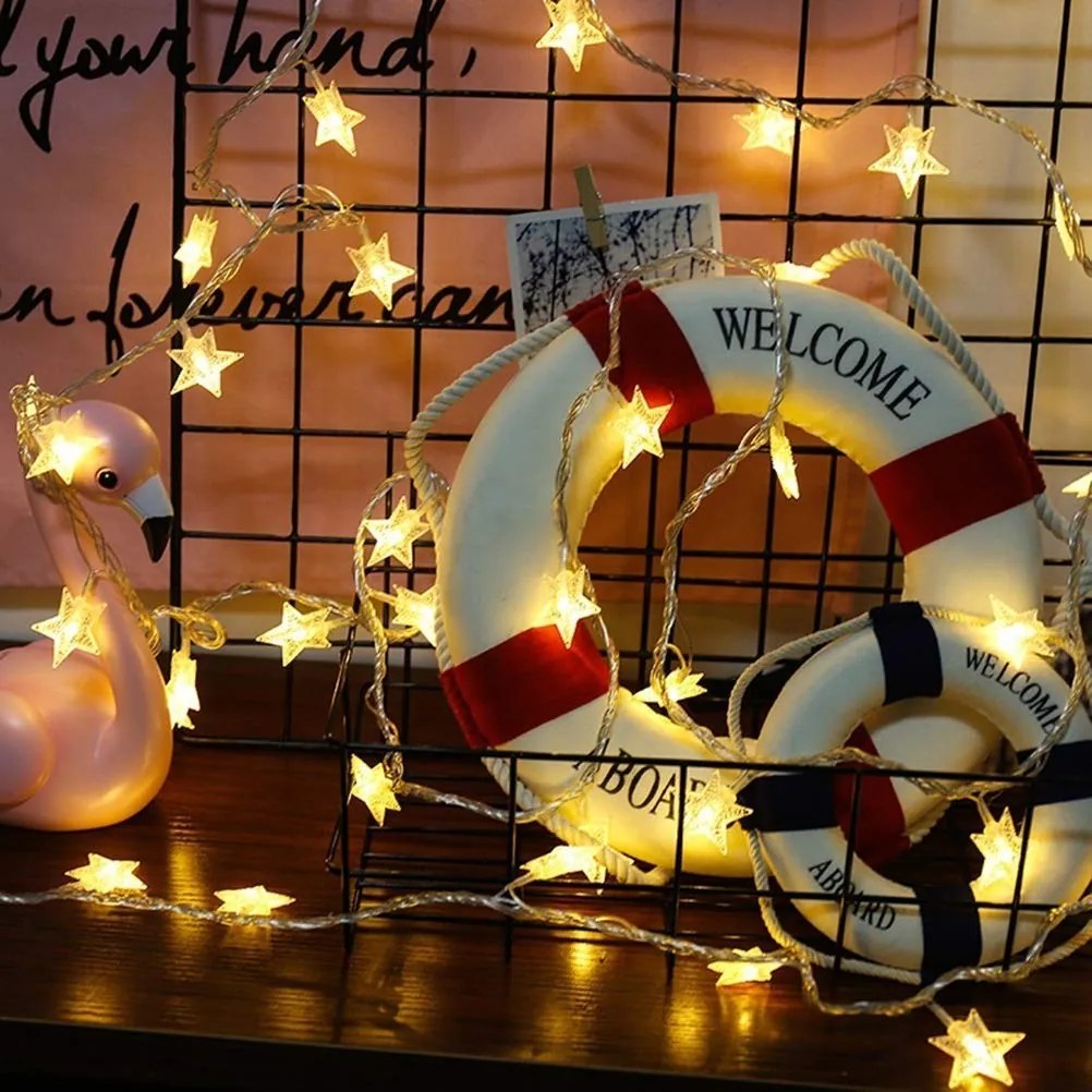 Vianočná LED svetelná reťaz s hviezdami LUMI