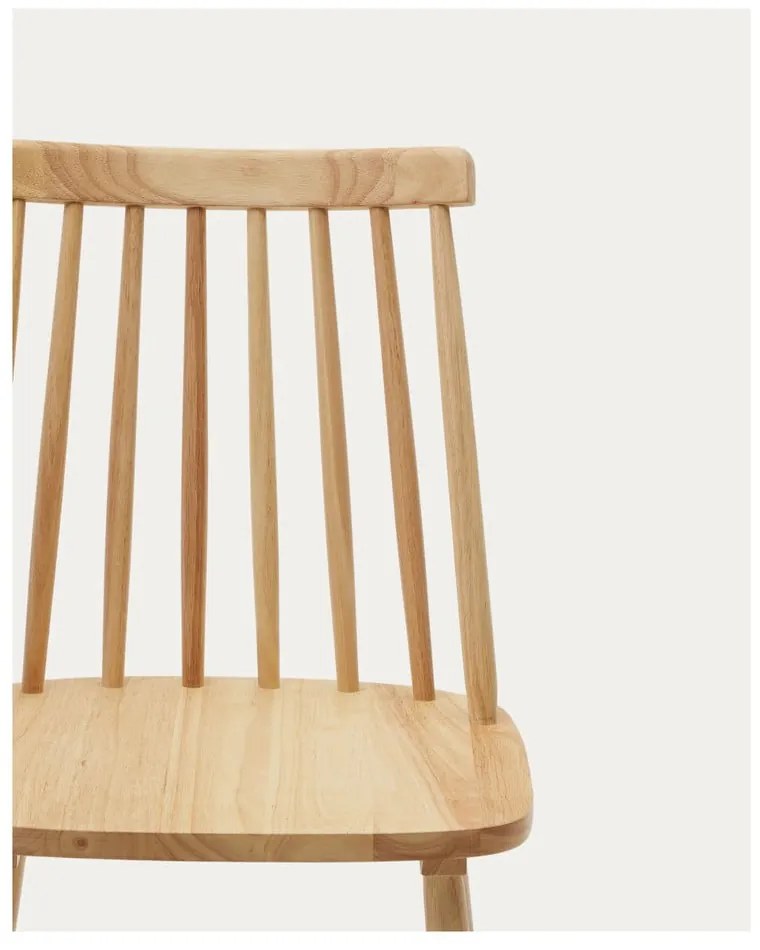 Jedálenské stoličky v súprave 2 ks z kaučukového dreva v prírodnej farbe – Kave Home