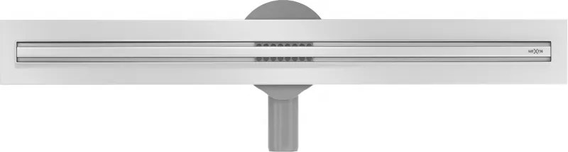 Mexen Flat nerezový sprchový žľab s rotačným 360° sifónom 60 cm, vzor SLIM, 1041060