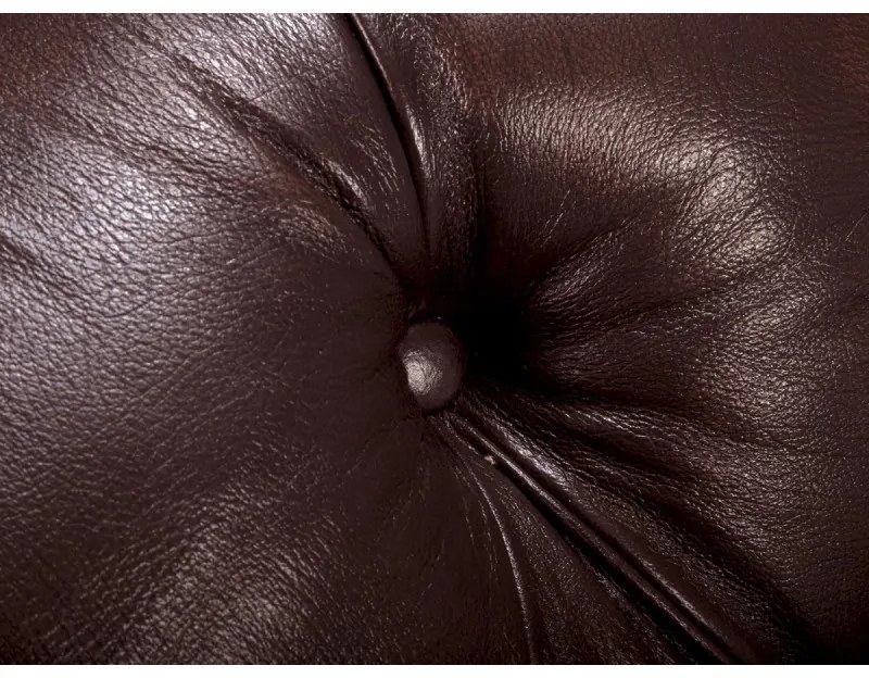 furniture-nabytek.cz - Pohovka Chesterfield Hereford 2-miestna z pravej kože, hnedá