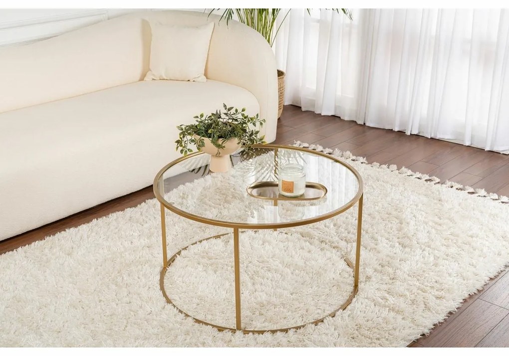 Konferenčný stolík Aurum Gold, 80 cm