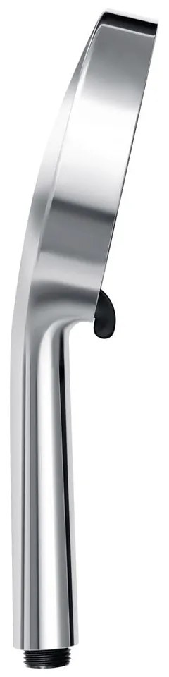 Plastová sprchová hlavica v striebornej farbe ø 12 cm Softwater – Wenko