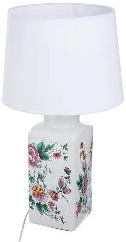 Floral dizajn Delft Art stolná lampa