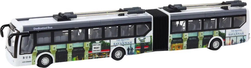 LEAN Toys Mestský trolejbus diaľkovo ovládané RC svetlá verejná doprava
