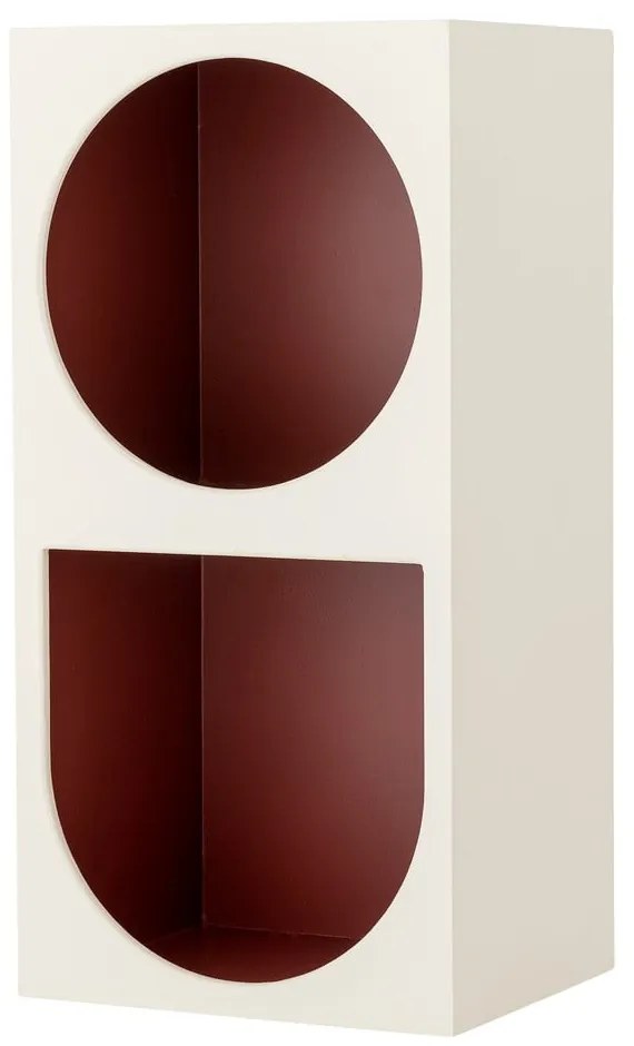 Červená/biela nástenná knižnica 30x60 cm Graphia – Bloomingville