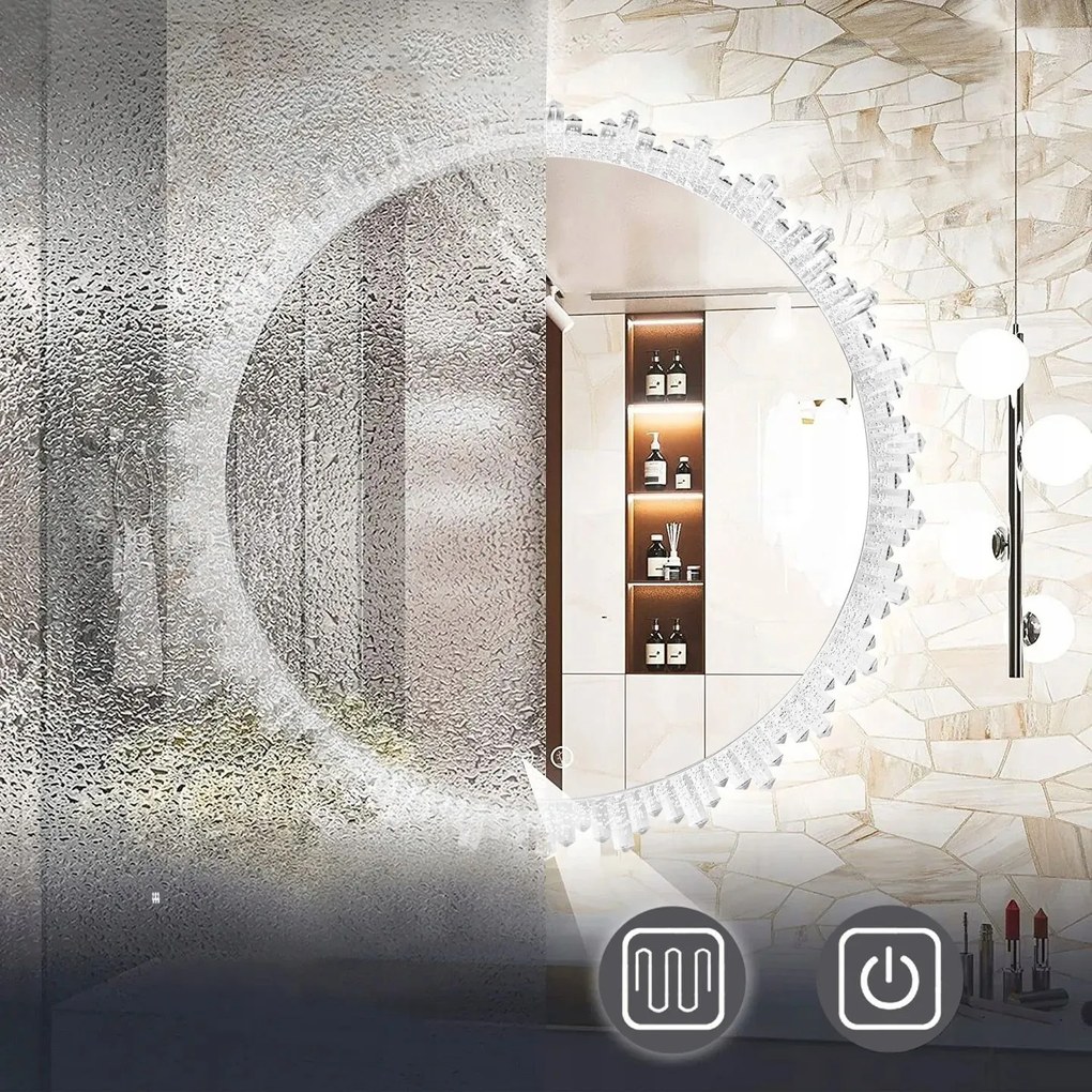 Rea Tutumi, okrúhle LED zrkadlo 80cm X013, HOM-02694