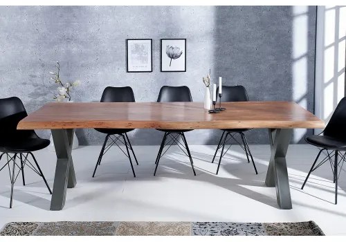 Jedálenský stôl Mammut X 200x100cm drevo Acacia -HONEY  - Komfort-nábytok