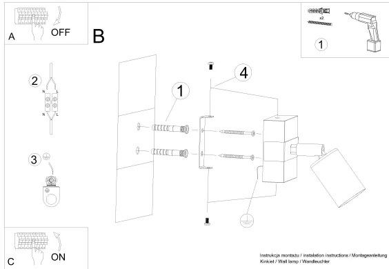 Sollux SL.1295 - Bodové svietidlo ZUCA 1xE27/15W/230V čierna