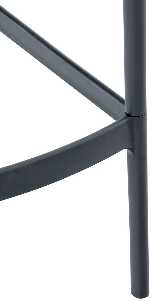 Plastová barová stolička DS10778434 - Tmavo sivá