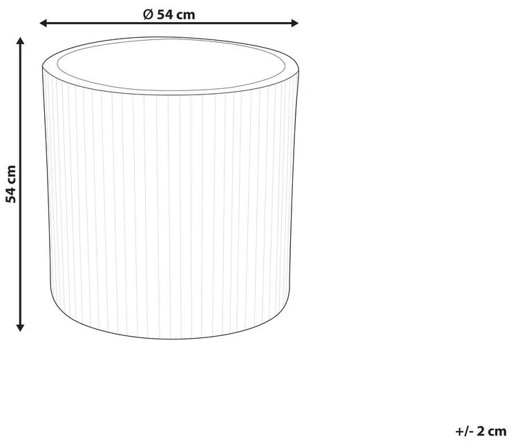 Kvetináč ⌀ 55 cm Oreo (sivá). Vlastná spoľahlivá doprava až k Vám domov. 1079285