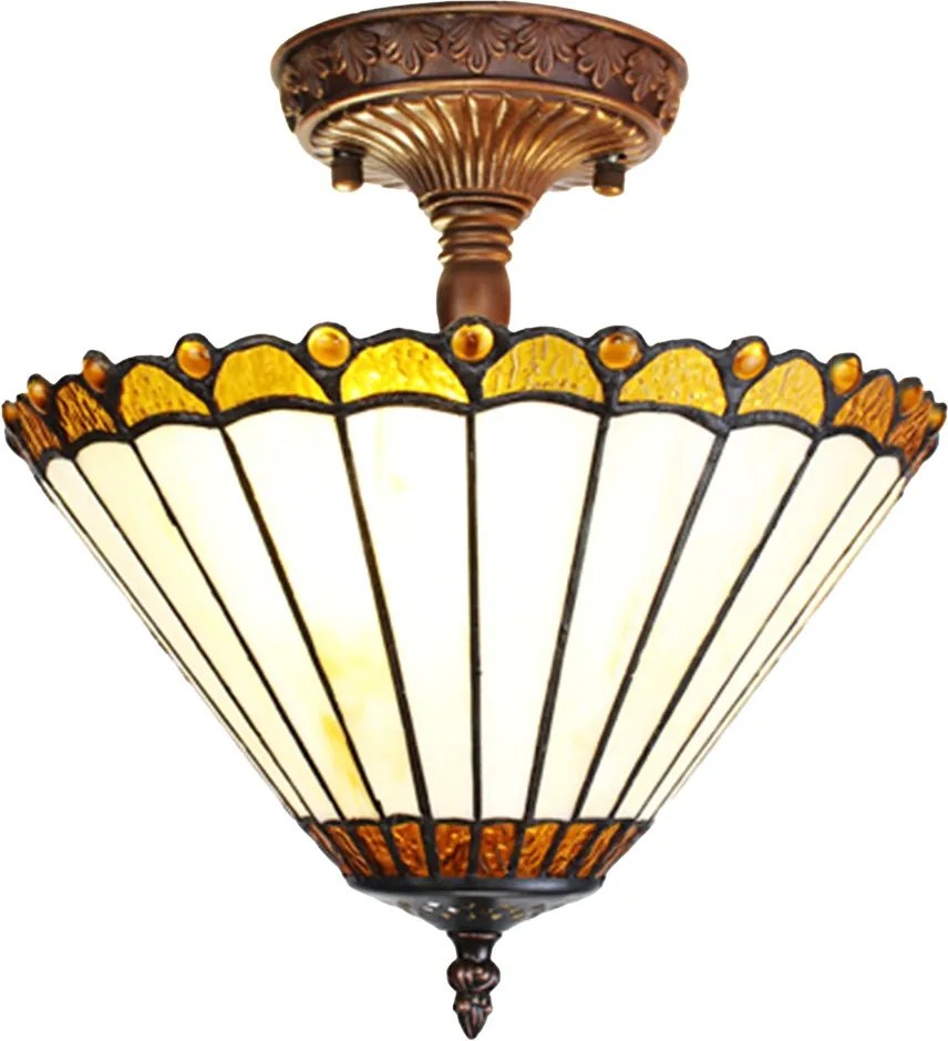 Stropné svietidlo lampa Tiffany Elegant - Ø 29*30 cm E14/max 2*25W