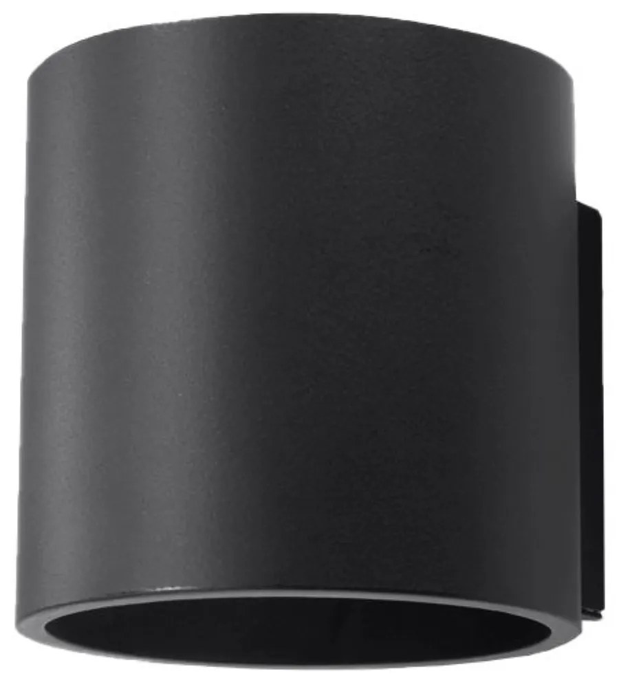 Nástenné svietidlo Orbis, 1x čierne kovové tienidlo