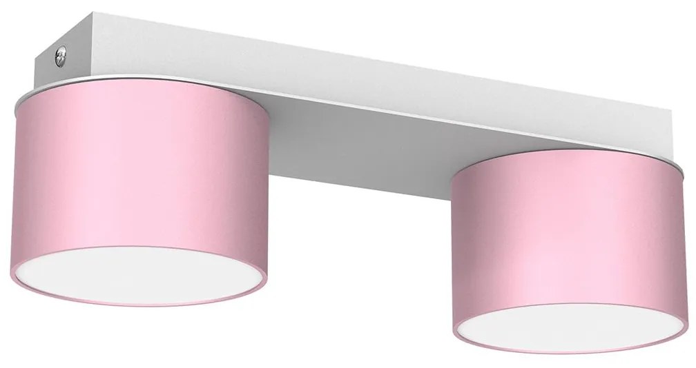 Stropné svietidlo DIXIE 2xGX53/11W/230V ružová