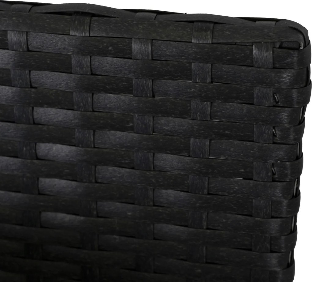 Záhradný nábytok Floryda z umelého ratanu tmavosivý