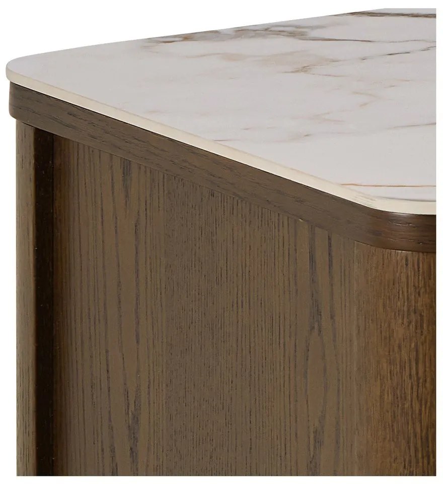 Hnedý TV stolík v dekore duba 120x45x40 cm Southampton – Actona