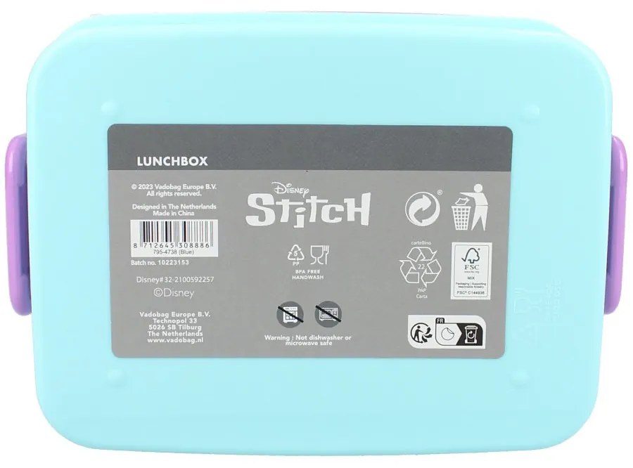 Box na desiatu s klipsami Lilo a Stitch
