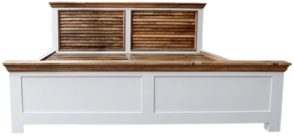 furniture-nabytek.cz - Rustikálna posteľ z masívu mango 180x200