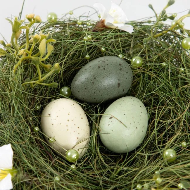 Veľkonočná dekorácia EASTER JOY hniezdo s vajíčkami 725586