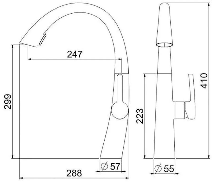 Alveus  SLOVARM ES.3508.GB matná čierna ES3508GB - Drezová batéria