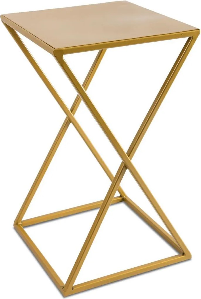 STOJAN NA KVETINÁČ LOFT5 40X24X24 CM ZLATÁ