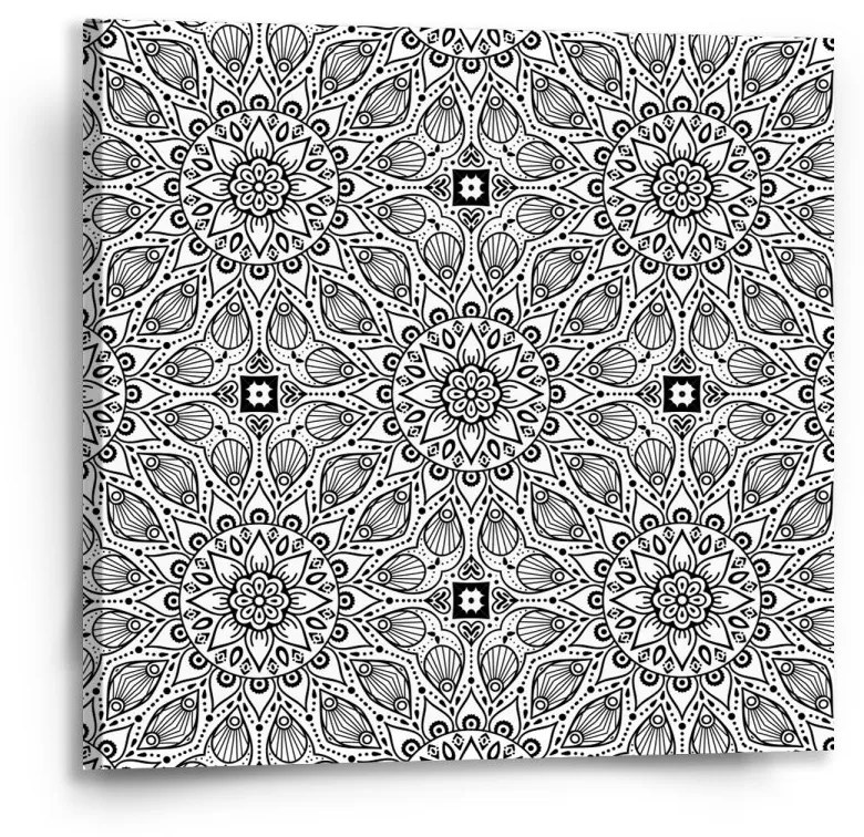 Sablio Obraz Biele mehendi - 50x50 cm