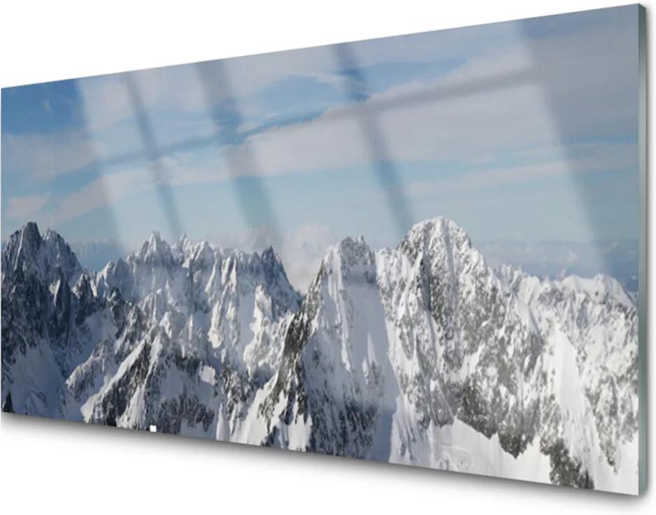 Obraz na skle Skleněný hory krajina