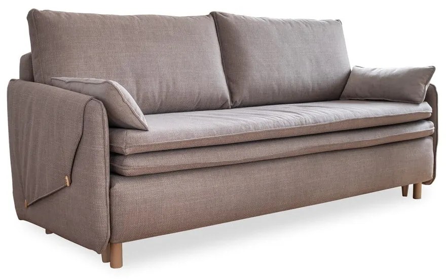 Svetlohnedá rozkladacia pohovka 207 cm Simon – Miuform