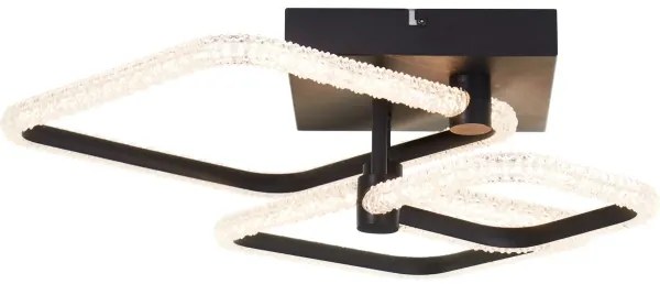 Brilliant - stmievateľné LED stropné svietidlo AYDIN LED/34W/230V čierna + s diaľkovým ovládaním