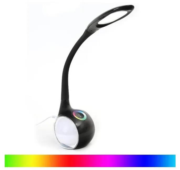 Platinet LED RGB Stmievateľná stolná lampa LED/7W/230V čierna PL0088