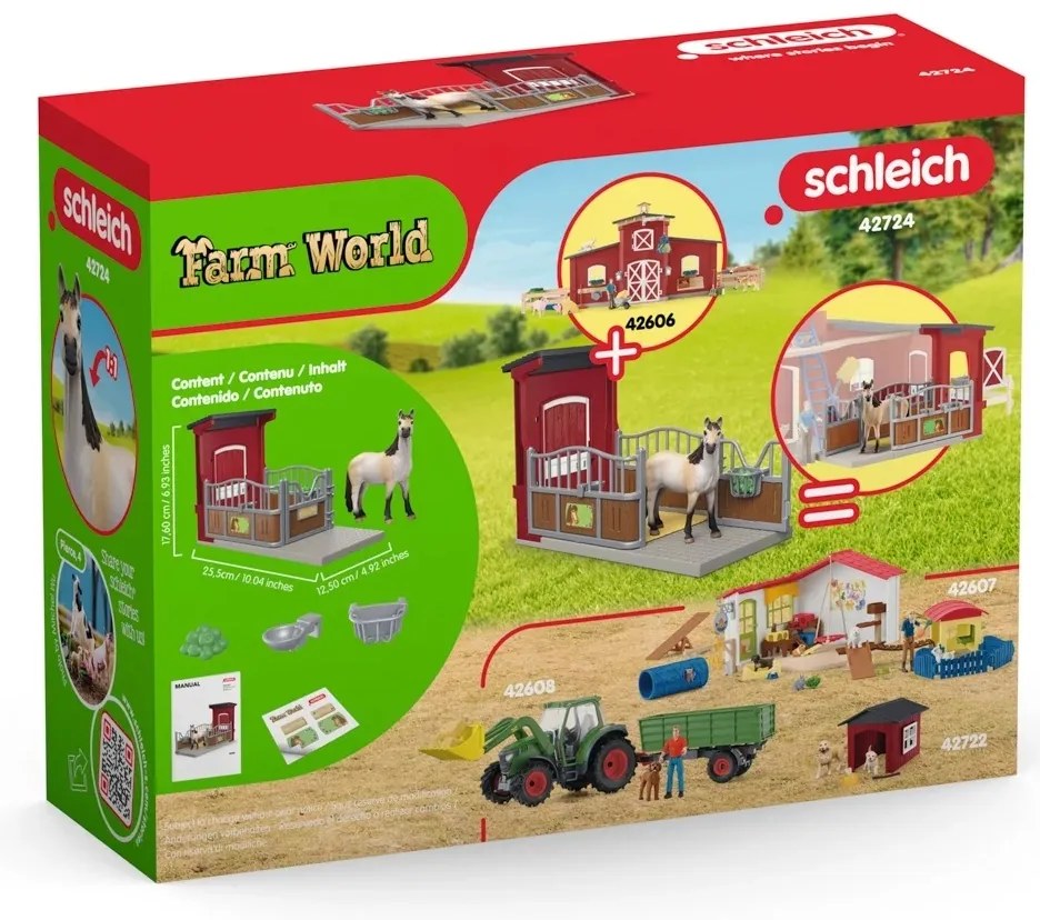Schleich 42724 Pony box s kobylou mustanga