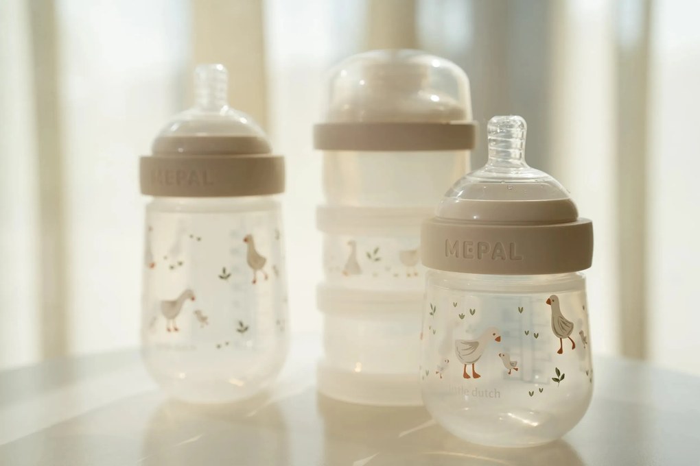Dojčenské fľaše 165 ml + 240 ml + 2 cumlíky Husa