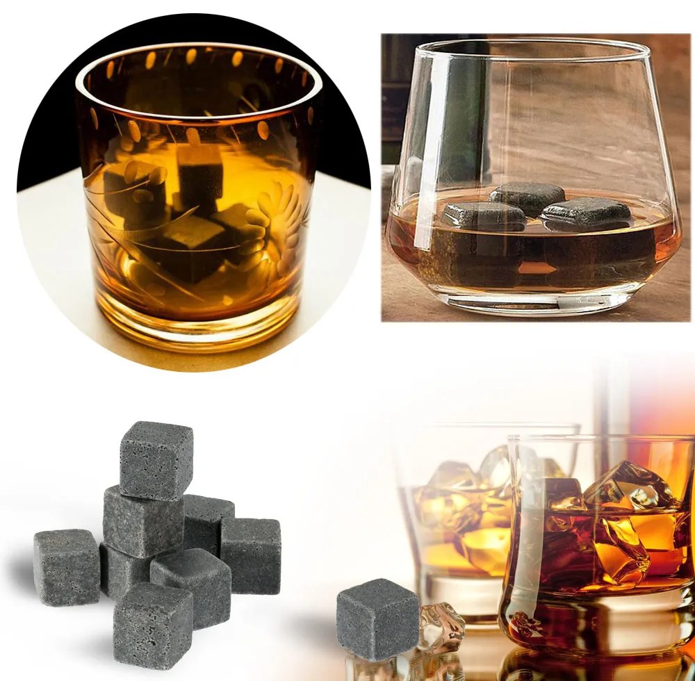 KIK Chladiace kamene 9ks Whiskey, KX8421