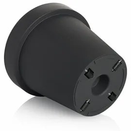 PLASTKON Dekoratívny kvetináč Metro Twist'n'Roll 39 x 35,5 cm antracit, 39 cm