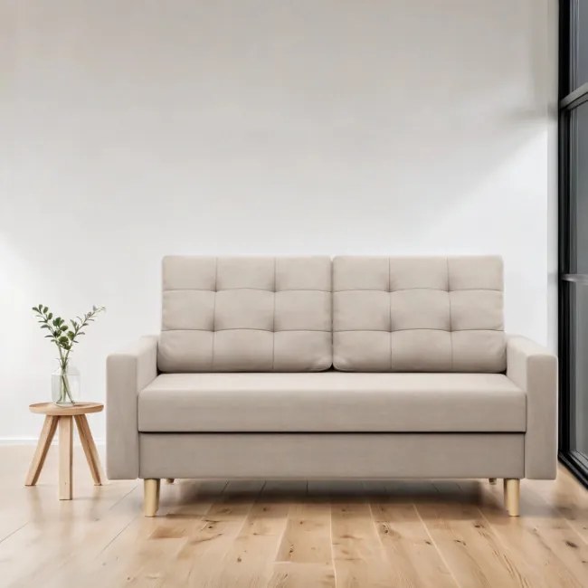 Dvojmiestna pohovka BLANK Elegant rozkladacia, béžová