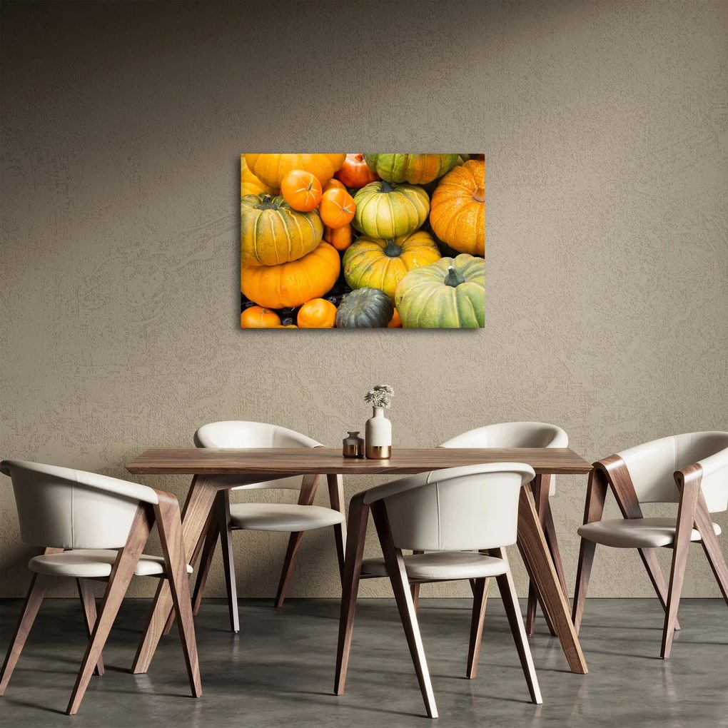 Obraz - Jesenná tekvica (70x50 cm)