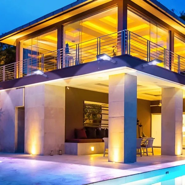 Aigostar - LED Solárna pouličná lampa so senzorom LED/200W/3,2V IP65 6500K + DO