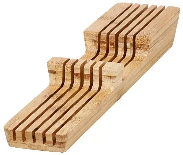 Goodhome Stojan na nože, organizér do zásuvky - NITAKI bambusový na 10 nožov