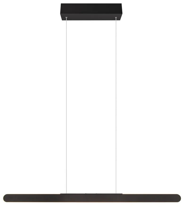 Čierne LED závesné svietidlo Helios - Trio