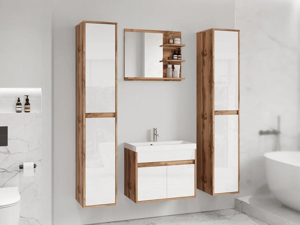 Kúpelňový nábytok Garmuzo XL, Farby: bodega / bodega + čierny grafit, Sifón: bez sifónu, Umývadlová batéria: nie