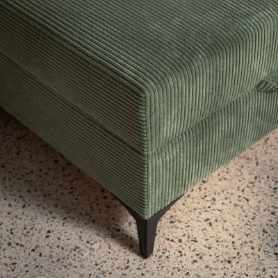 Rohová váľanda svetlozelená IBIS 90x200 cm