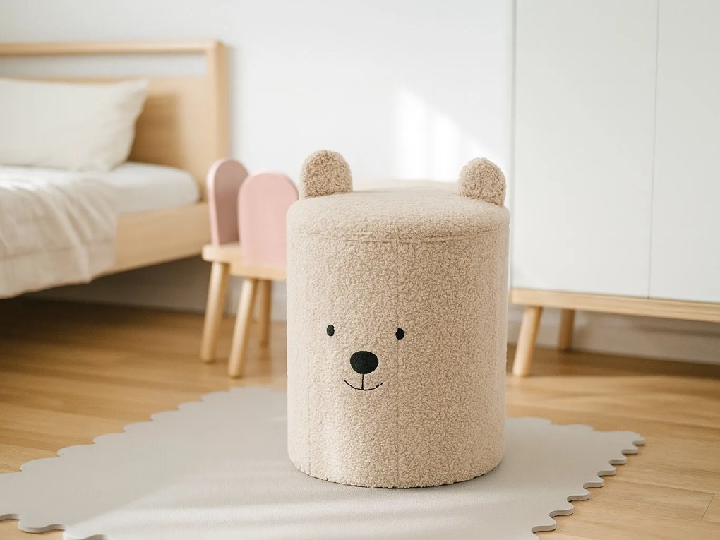 CH Taburetka s úložným priestorom Macko - béžová