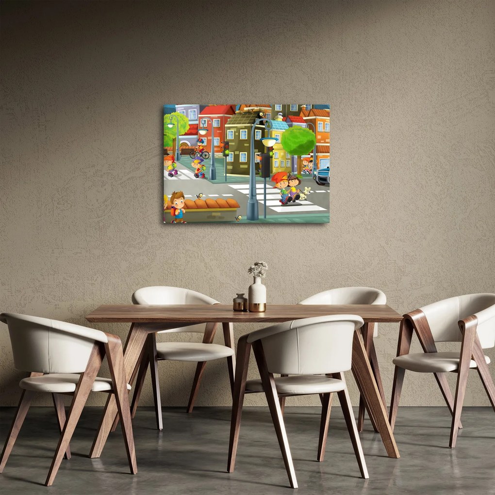 Obraz - Detské mestečko (70x50 cm)