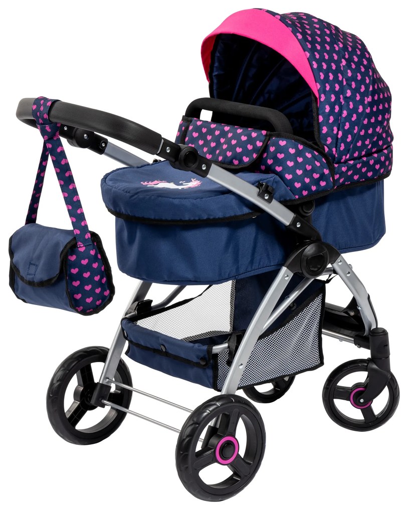 Bayer Design Kombinovaný kočík pre bábiky City Max (modrá)  (100378301)