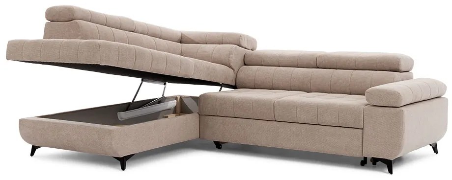 Rohová sedacia súprava rozkladany Dragonis Ľavý - béžový Crown 2 Beige