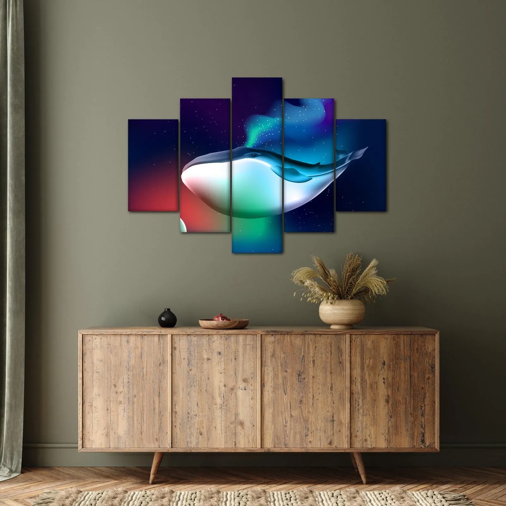 Obraz - Vesmírna veľryba (150x105 cm)