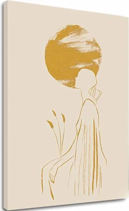 Obraz na plátne Žena v Slnku - Jemný Motív