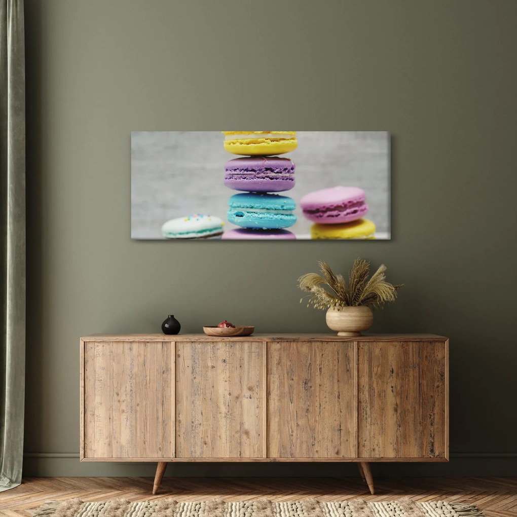 Obraz makrónky (120x50 cm)