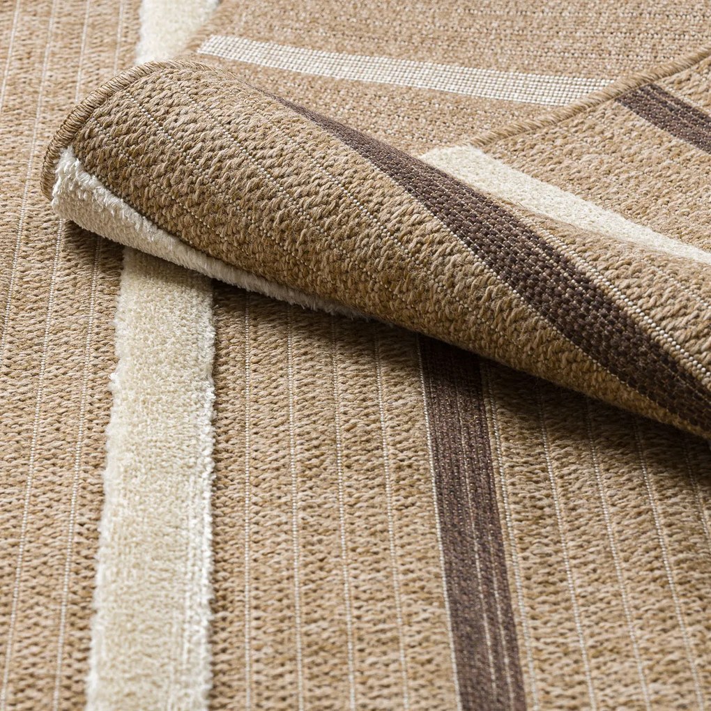 Dywany Łuszczów, Kusový koberec Spark 0686A beige/cream, 200x290, béžová, chodba / predsieň