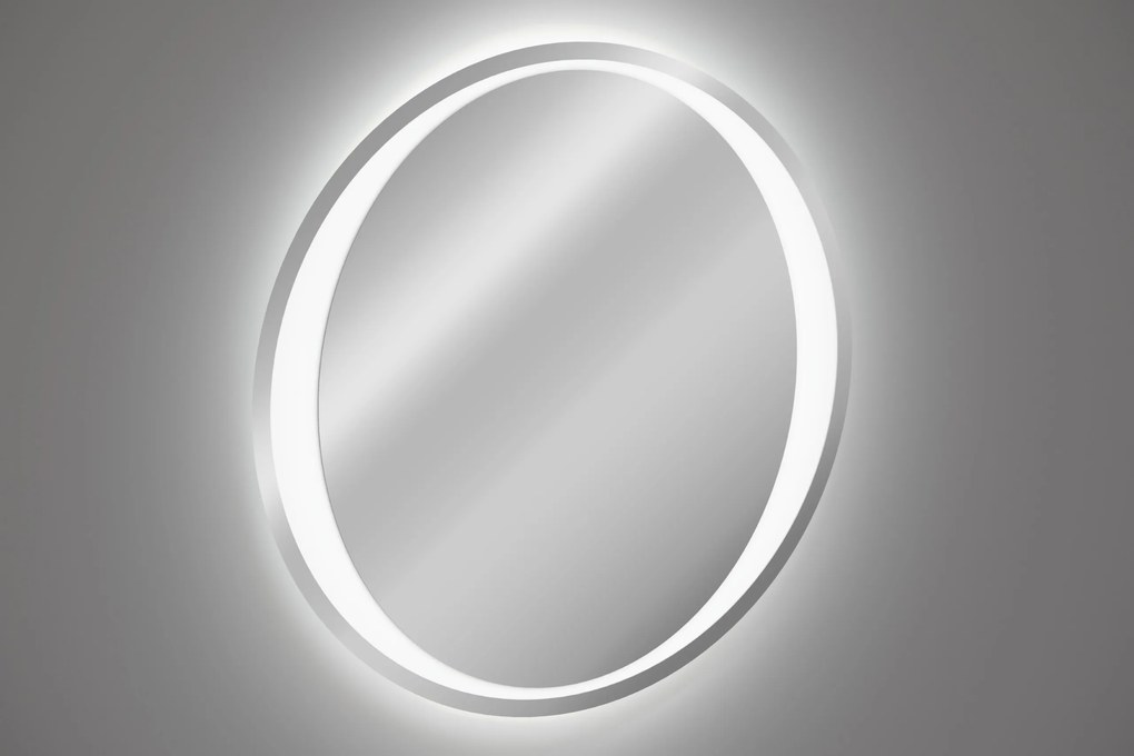 Comad Závesné zrkadlo s LED osvetlením Aurelia ⌀80 cm